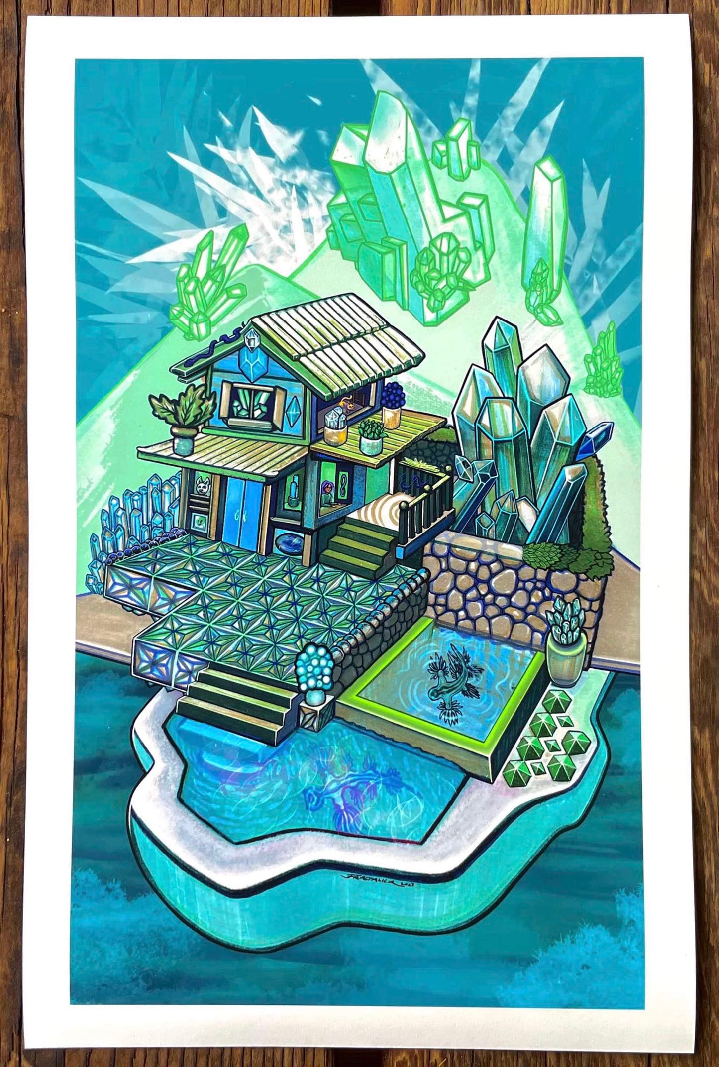 Emerald Gem Shop Print