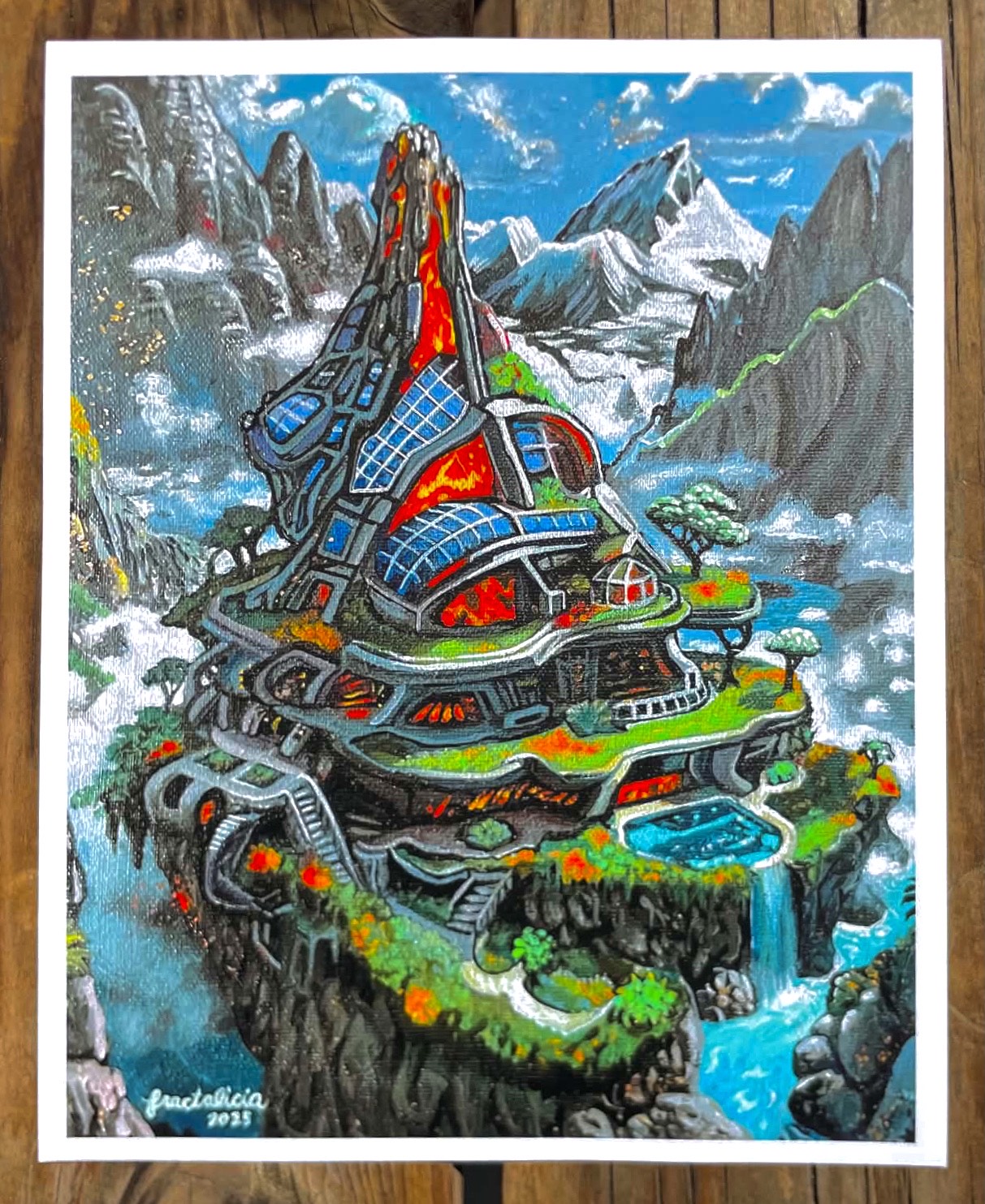 Molten Mansion Mountain Print