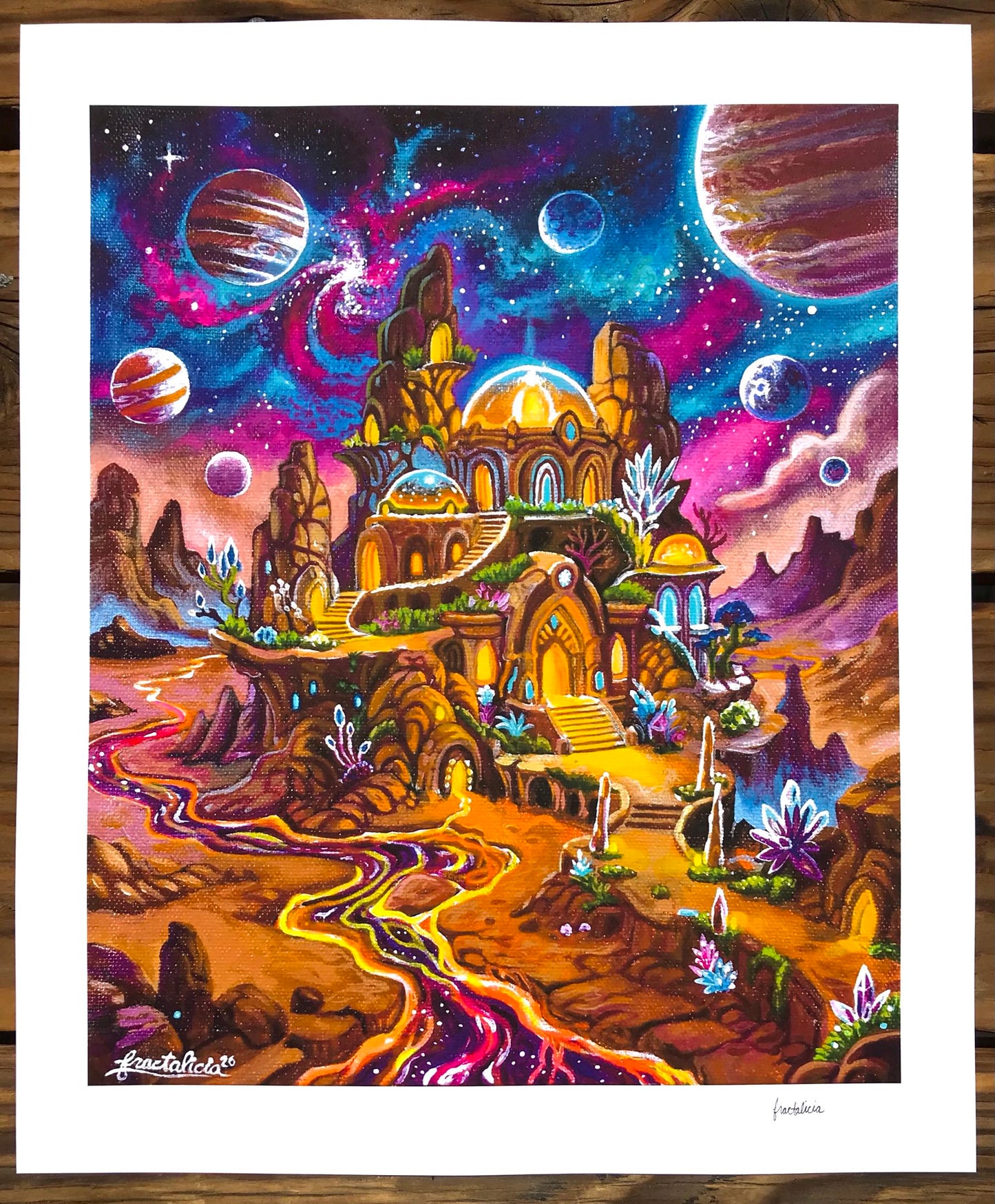 Jupiter Moon Temple Print
