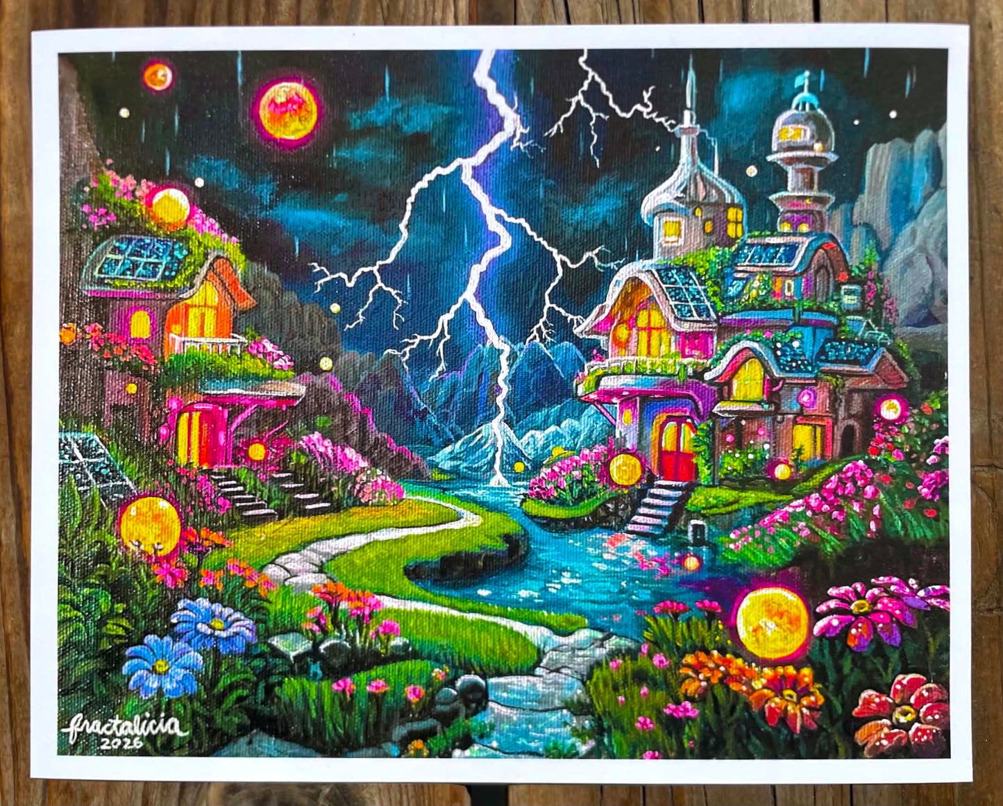 Electric Neighbors Print