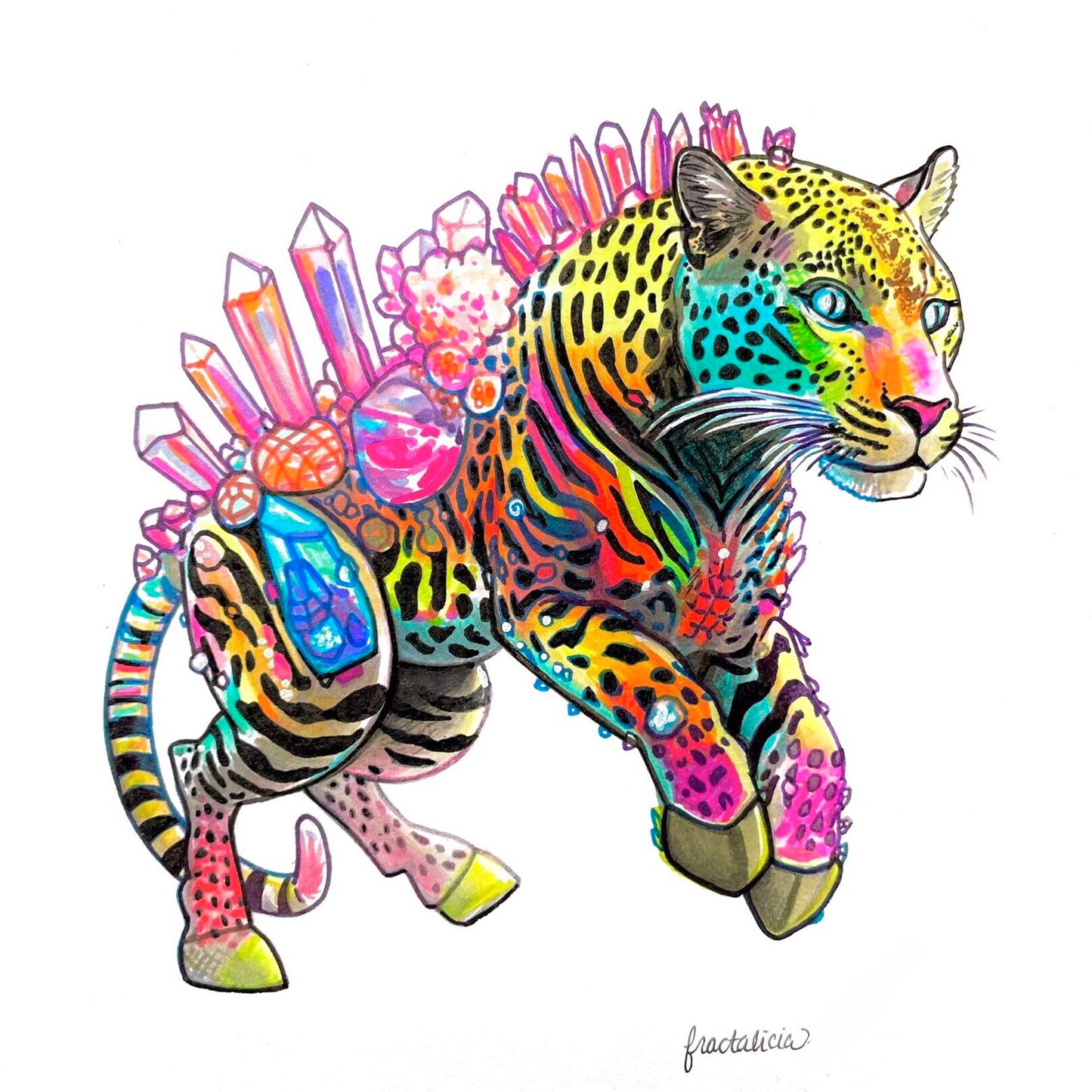 Leaping Leopard Print