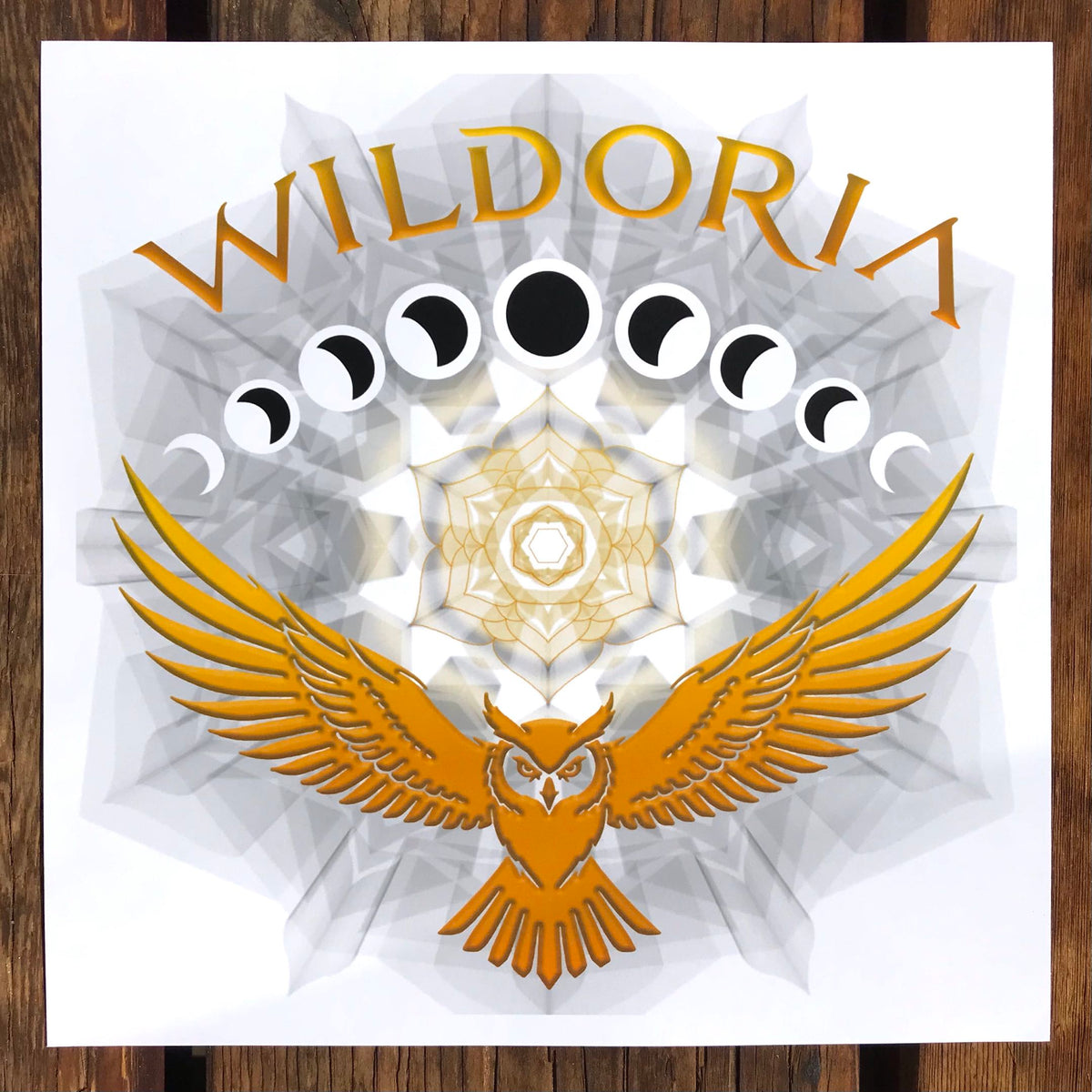 Wildoria Full Moon Owl Print