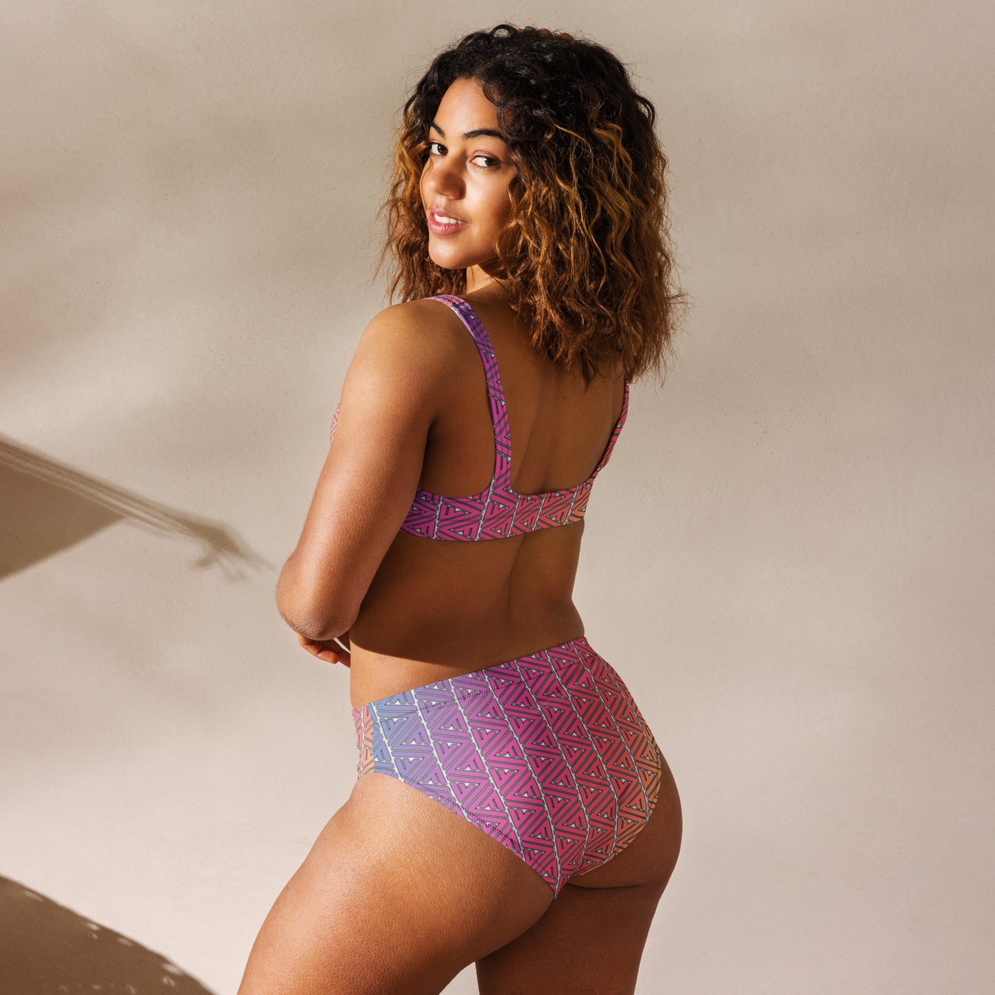 FV Recycled Rainbow high-waisted bikini