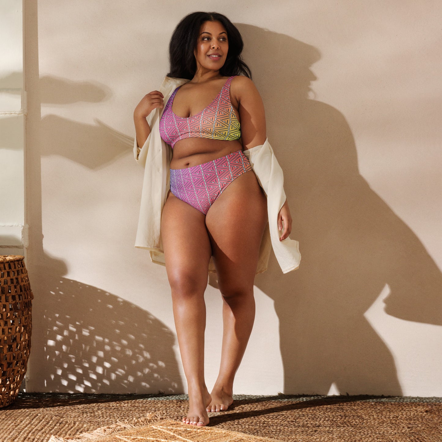 FV Recycled Rainbow high-waisted bikini