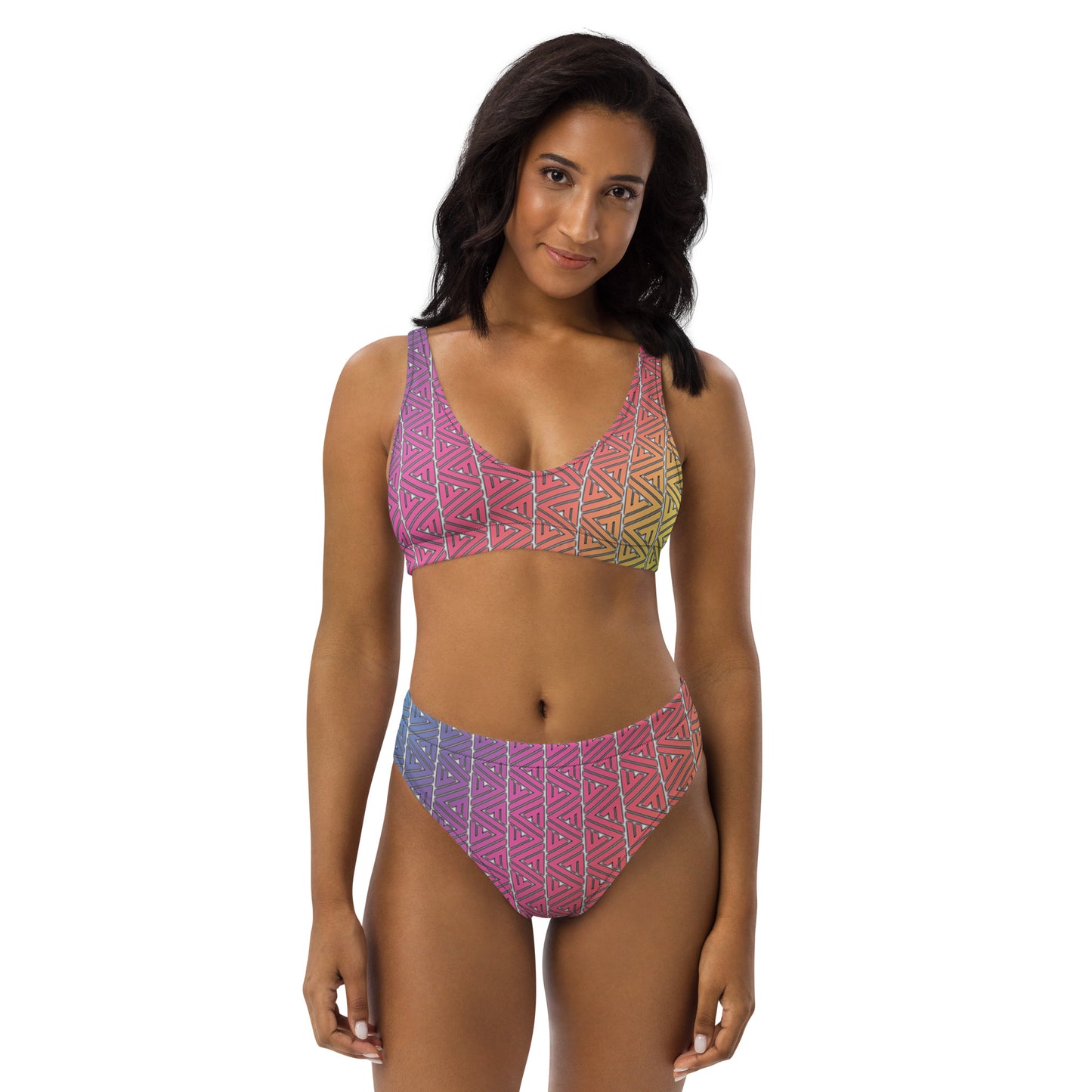 FV Recycled Rainbow high-waisted bikini