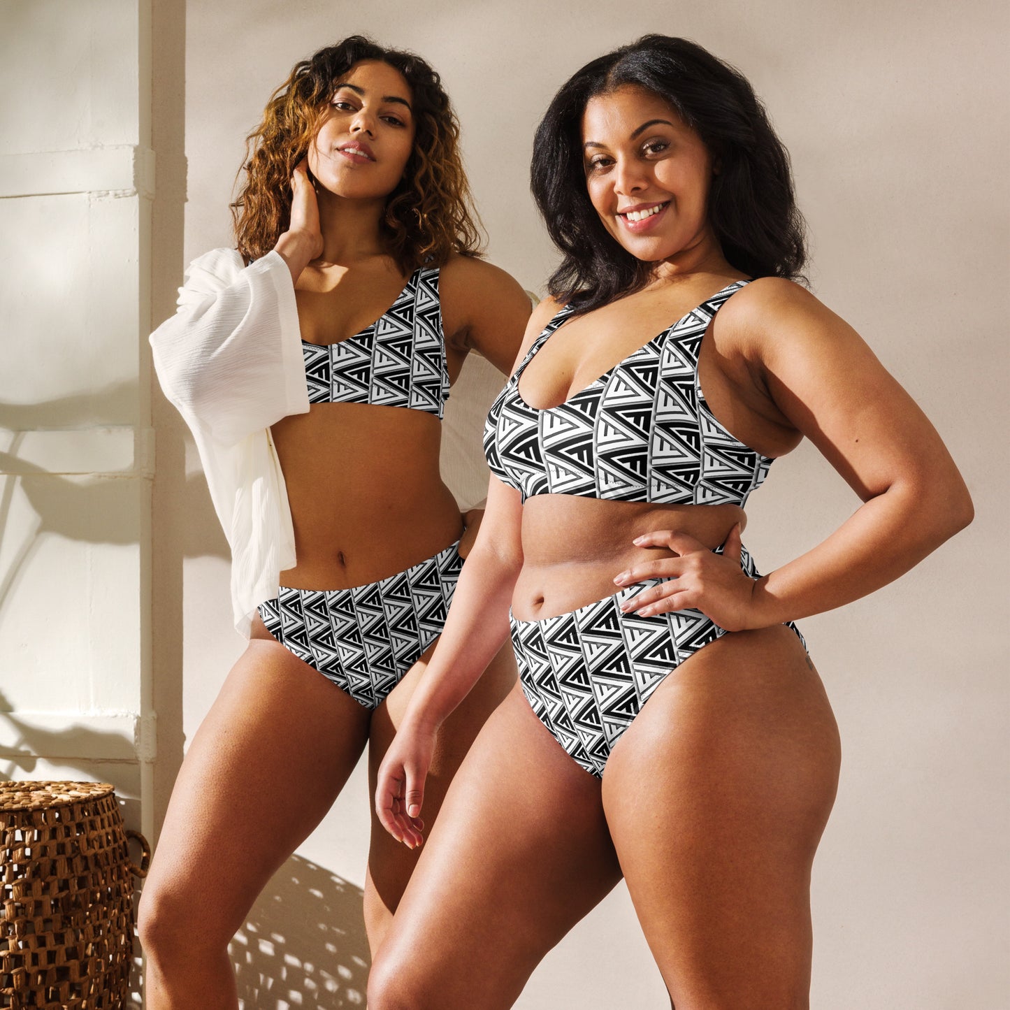 FV Recycled Zebra high-waisted bikini