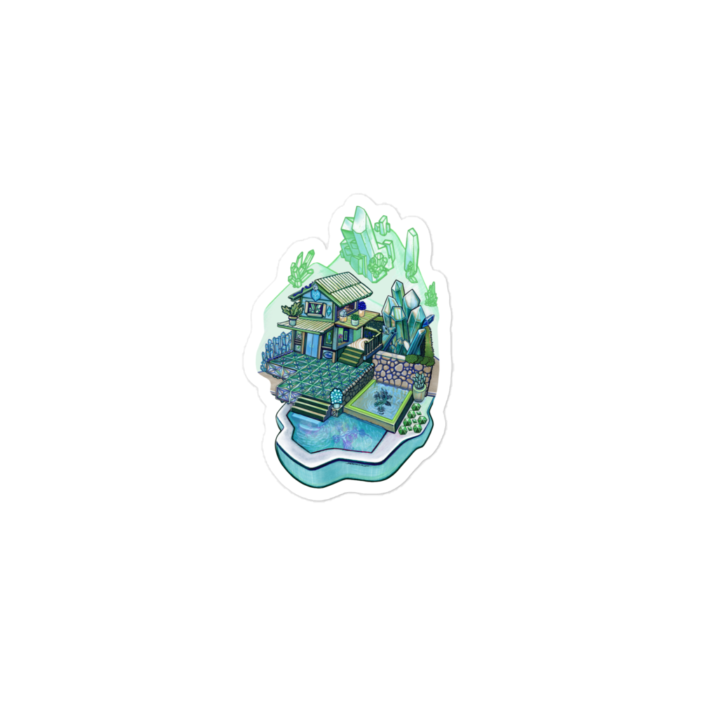 Emerald Gem Shop Stickers