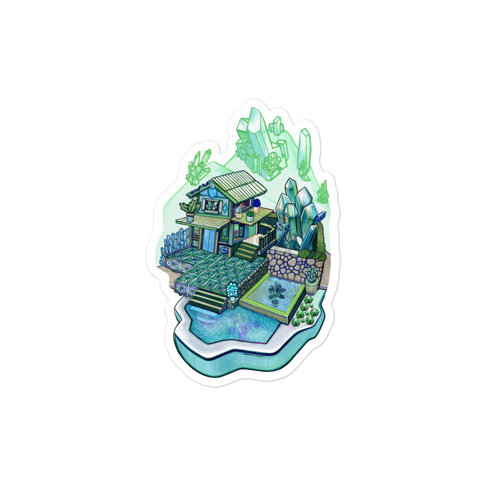Emerald Gem Shop Stickers