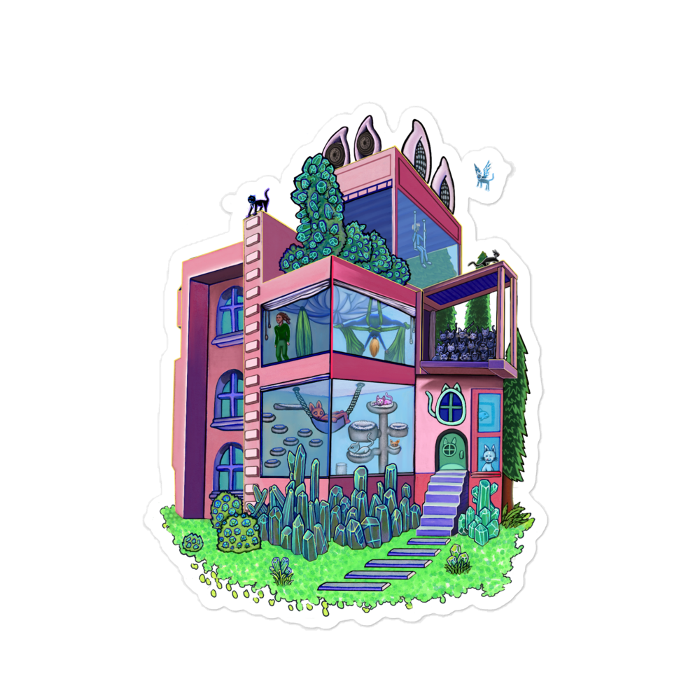 Aerial Cat Studio Stickers