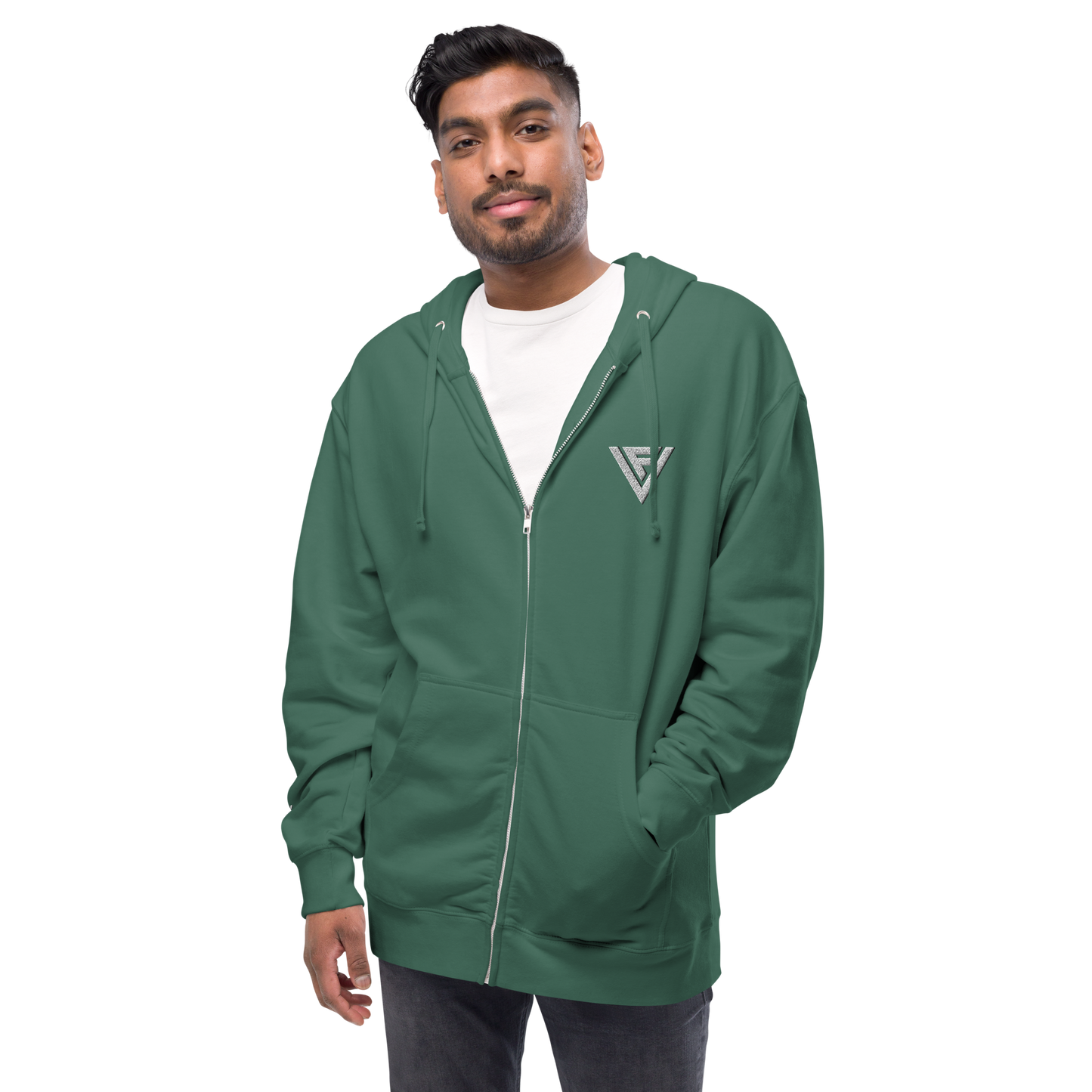 Fractal Visions Unisex fleece zip up hoodie