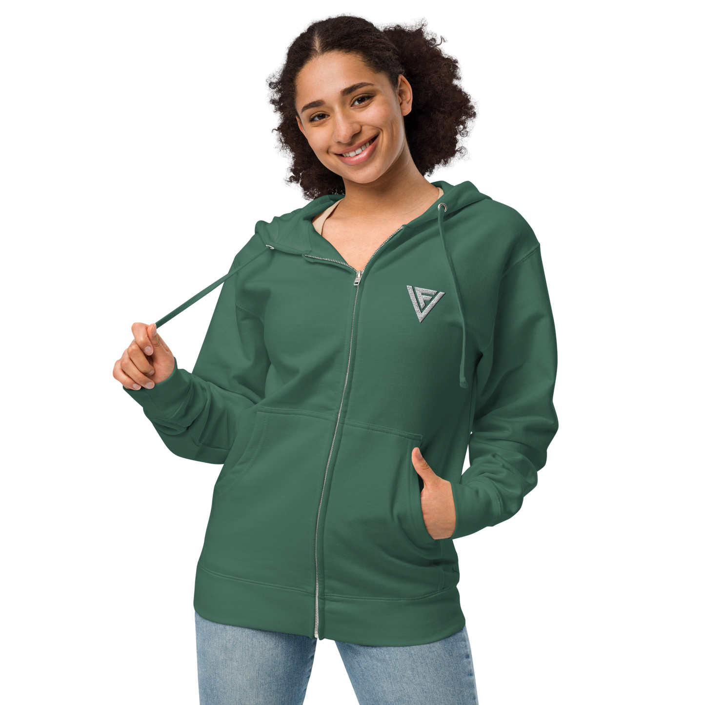 Fractal Visions Unisex fleece zip up hoodie