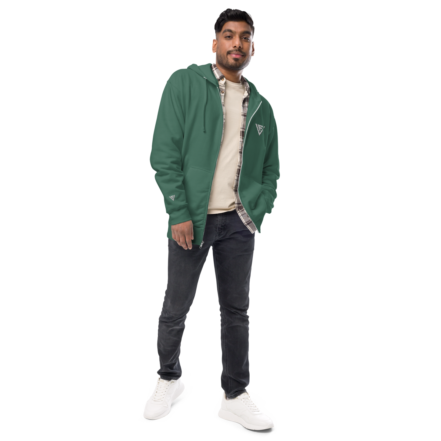 Fractal Visions Unisex fleece zip up hoodie