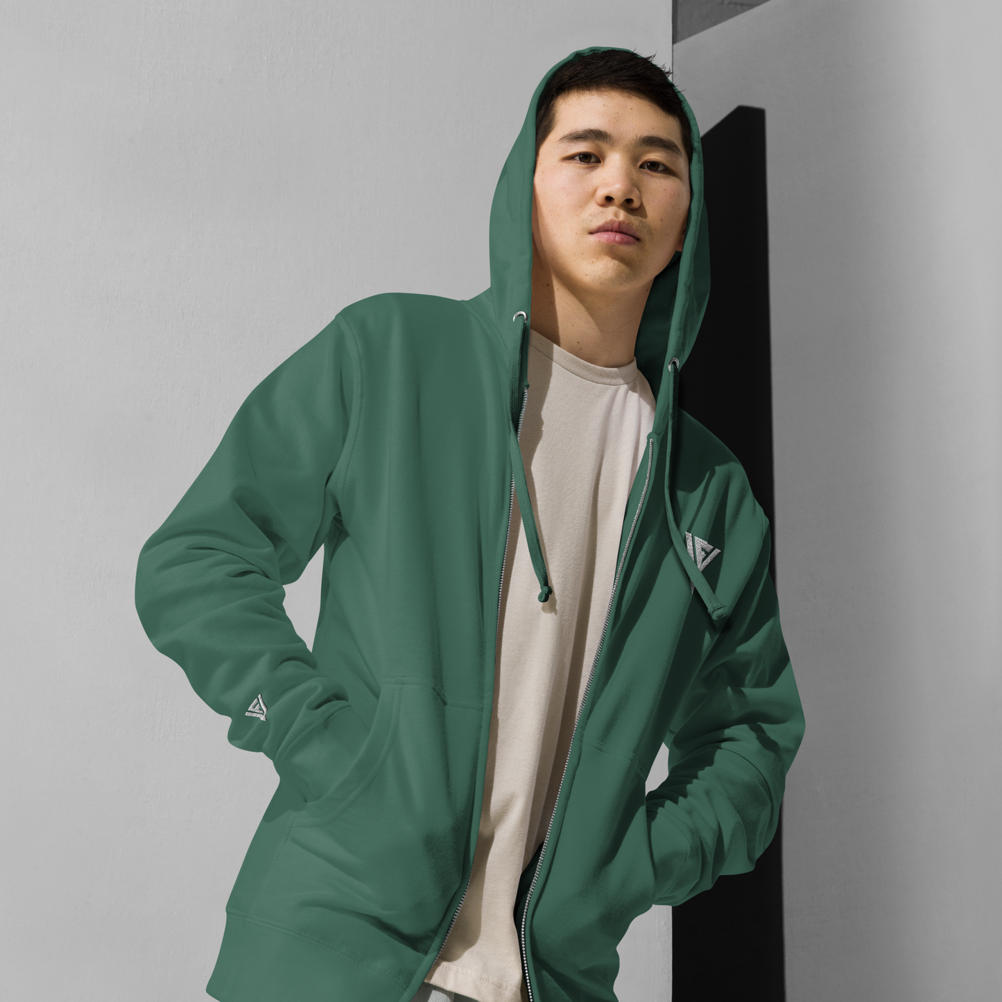 Fractal Visions Unisex fleece zip up hoodie
