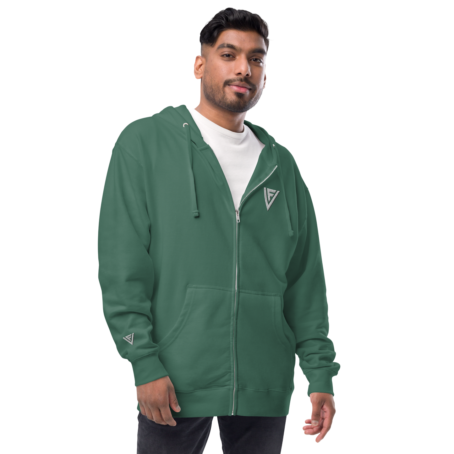 Fractal Visions Unisex fleece zip up hoodie