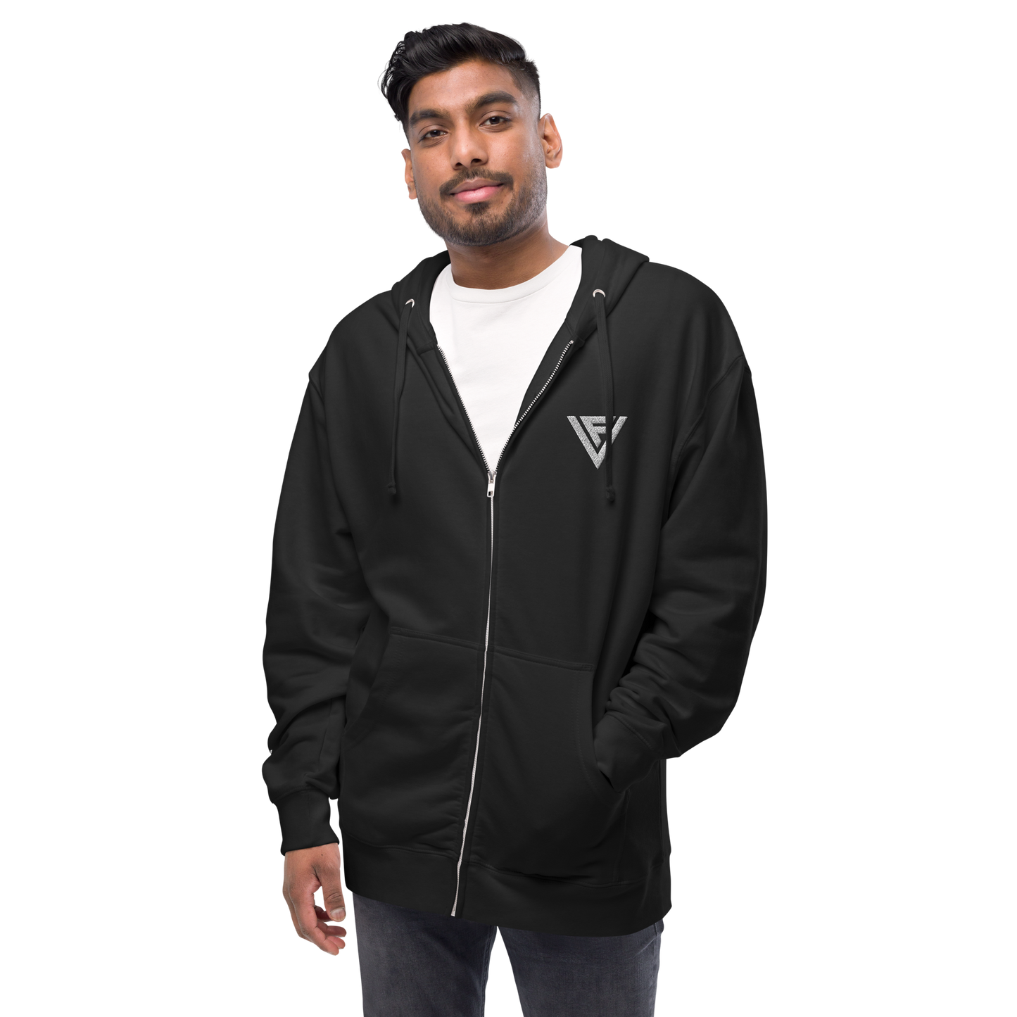 Fractal Visions Unisex fleece zip up hoodie
