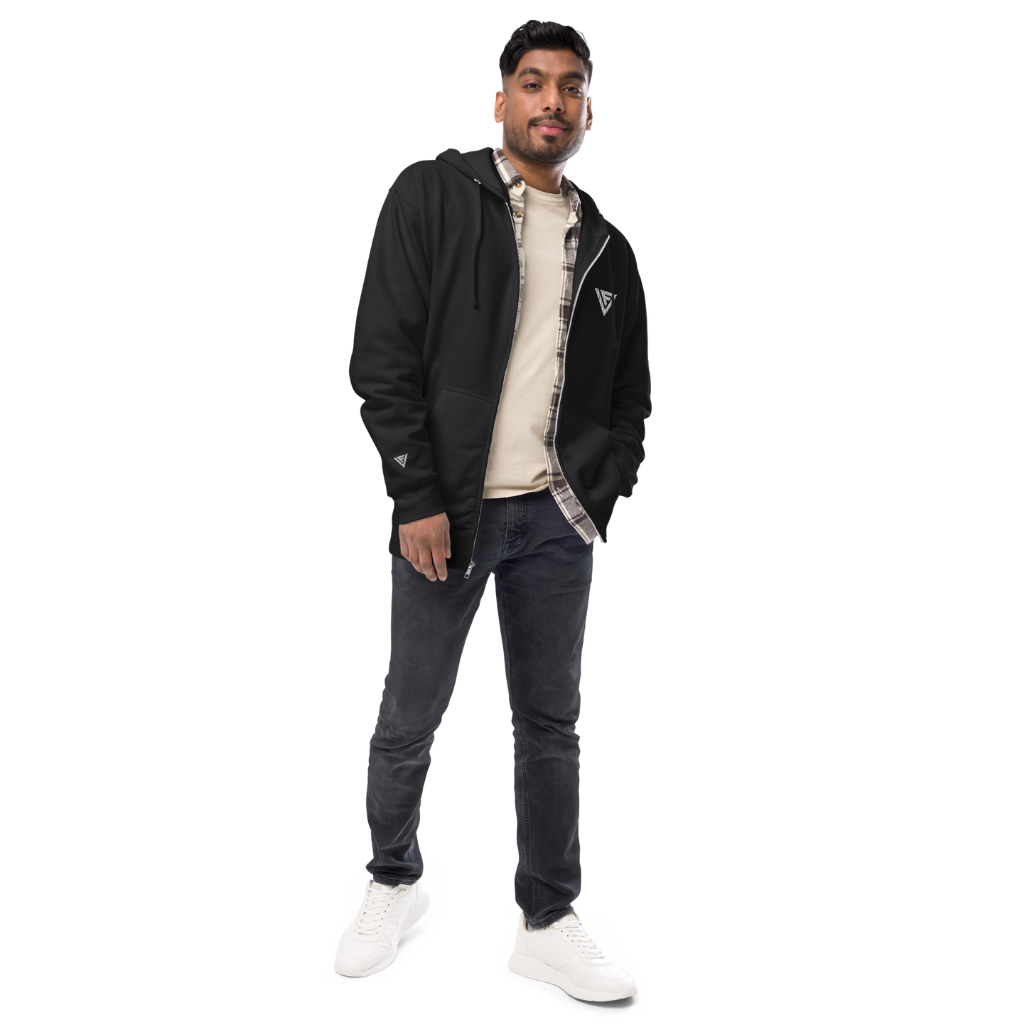 Fractal Visions Unisex fleece zip up hoodie