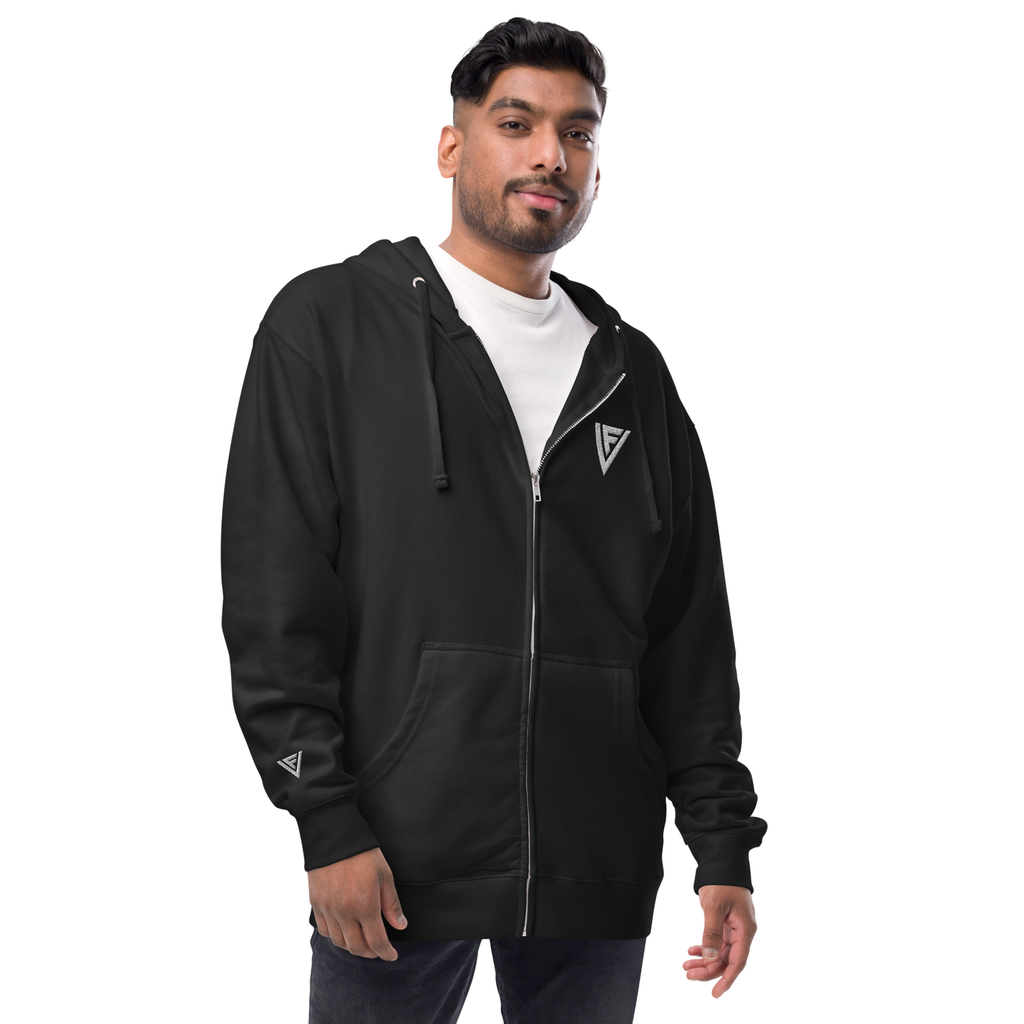 Fractal Visions Unisex fleece zip up hoodie