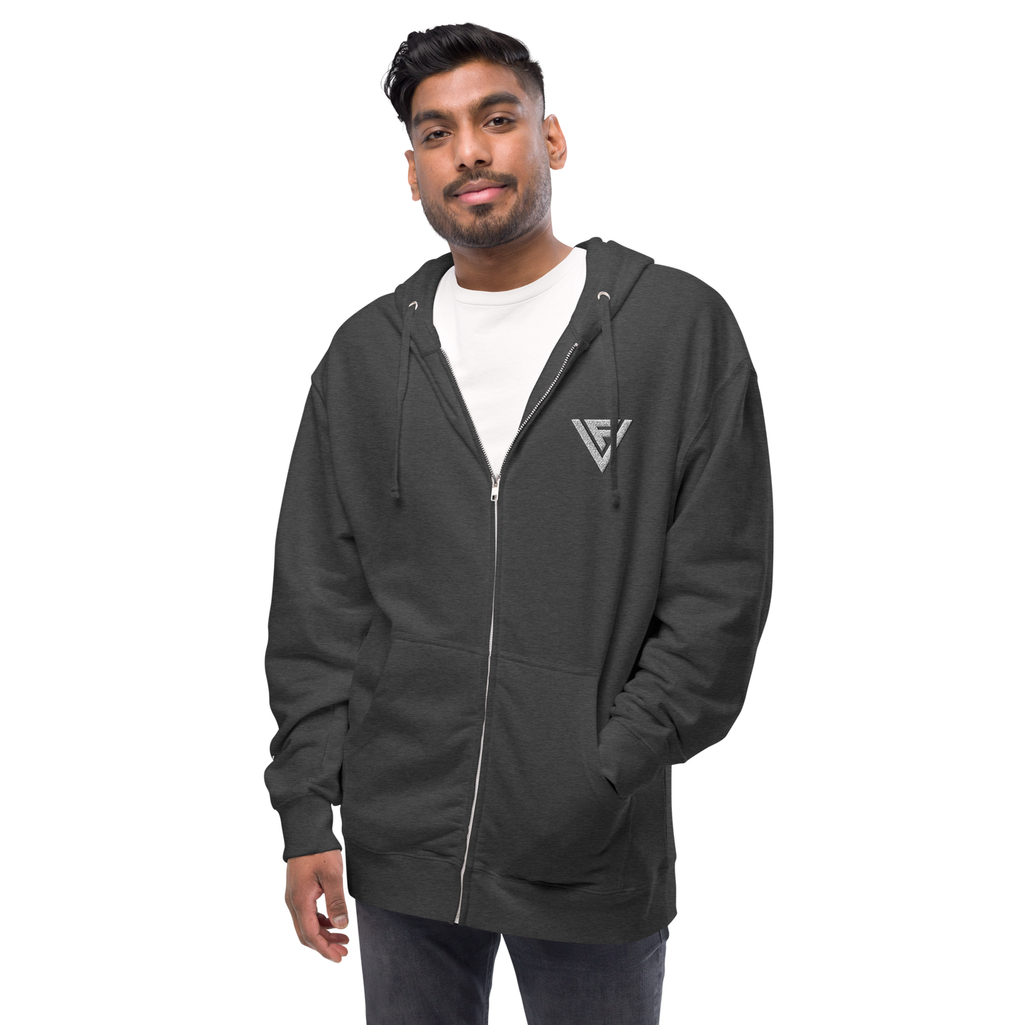Fractal Visions Unisex fleece zip up hoodie
