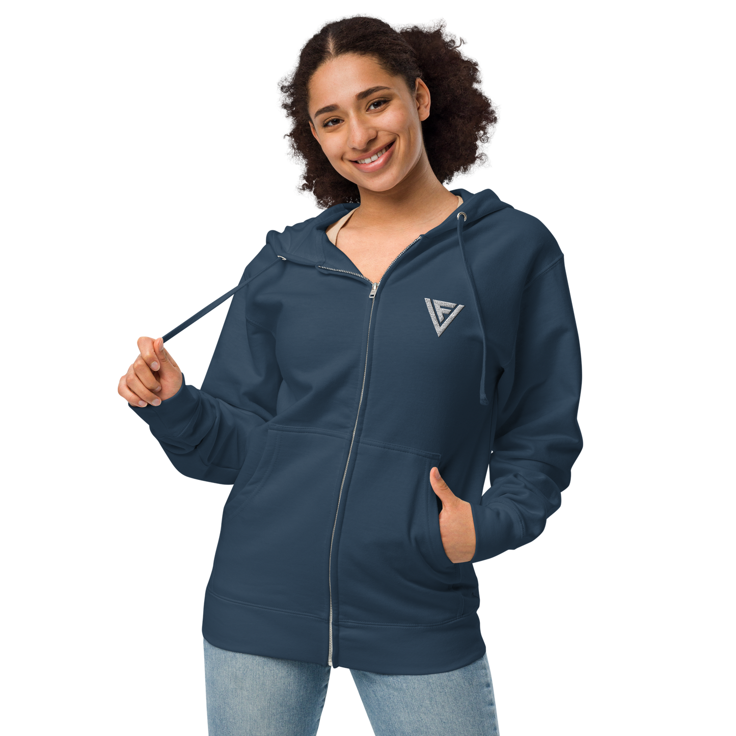 Fractal Visions Unisex fleece zip up hoodie