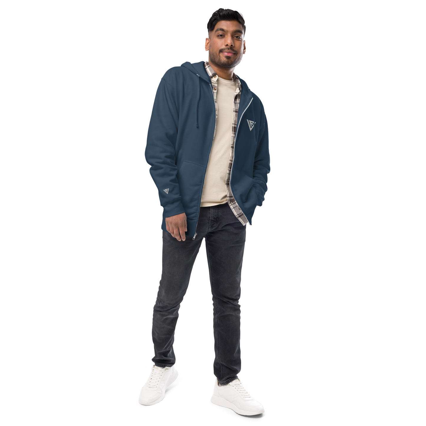 Fractal Visions Unisex fleece zip up hoodie