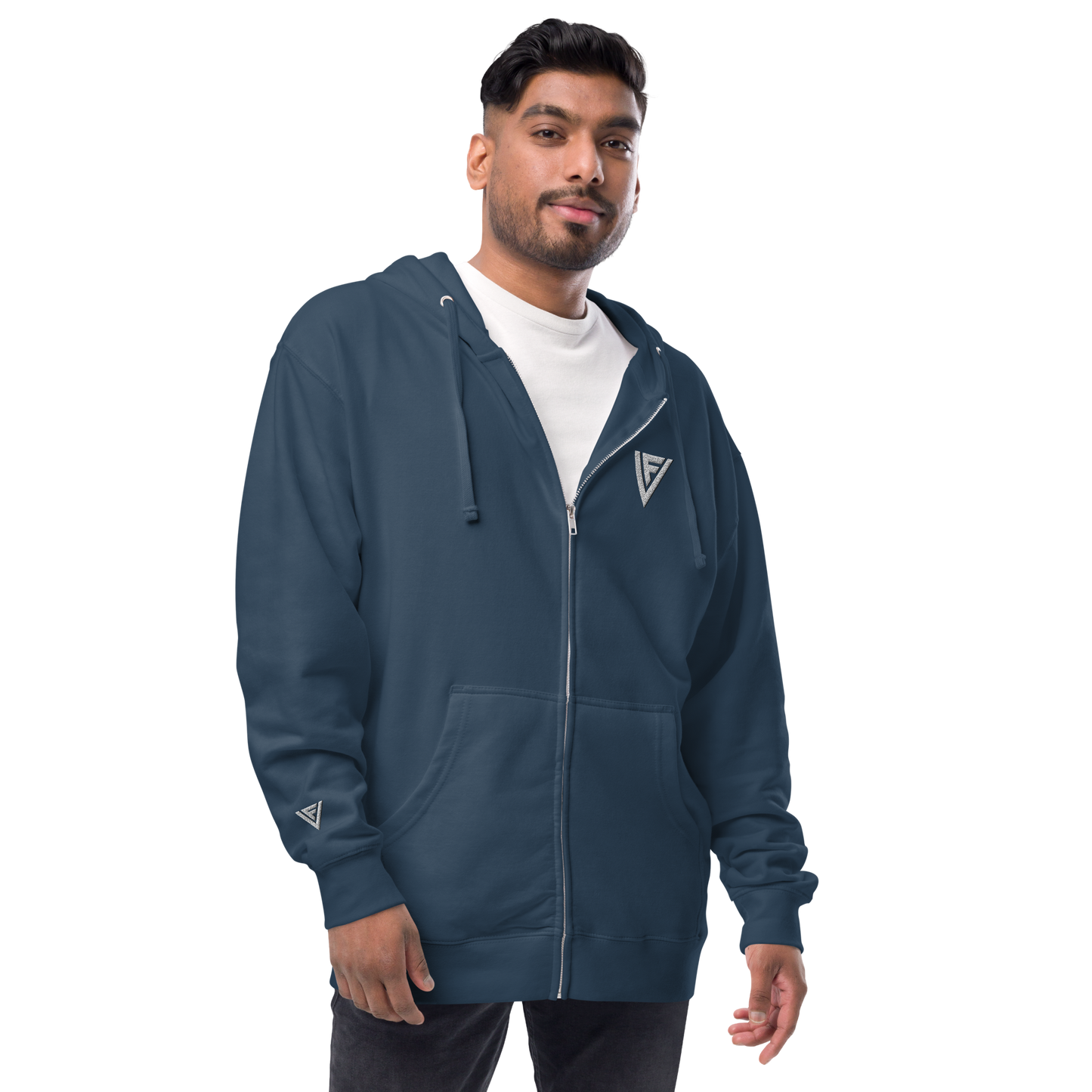 Fractal Visions Unisex fleece zip up hoodie