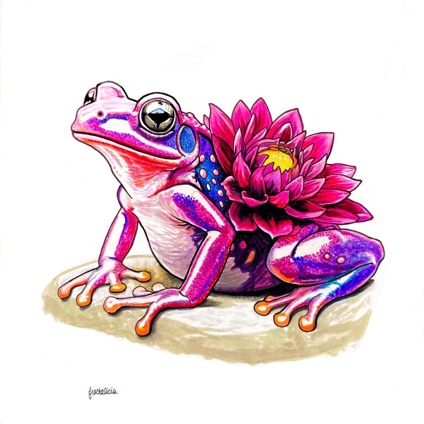Lotus Toad Print
