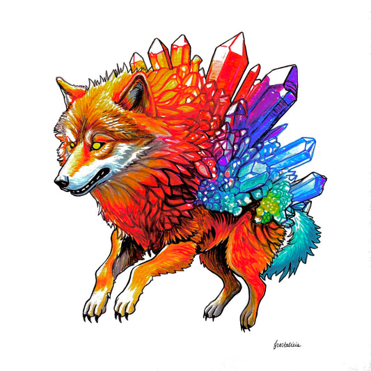Aura Wolf Print