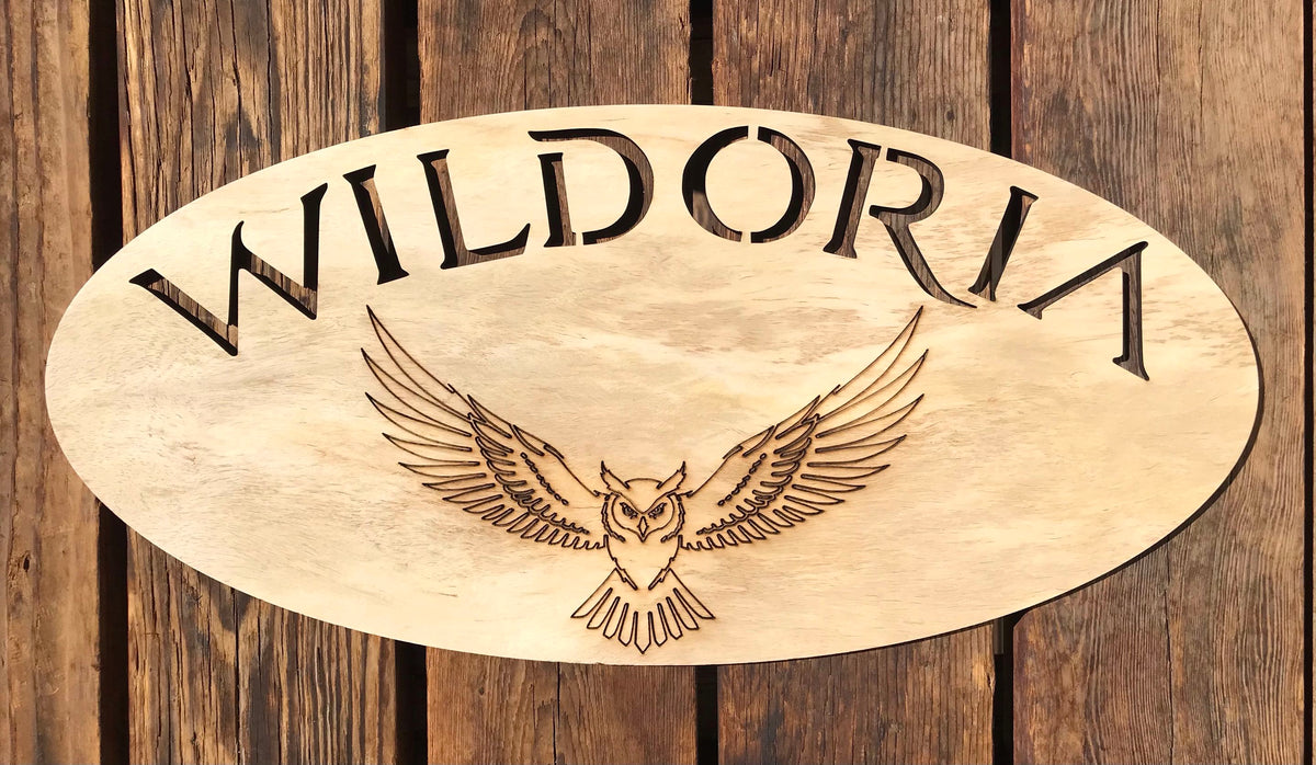 2D Wildoria Owl Sign
