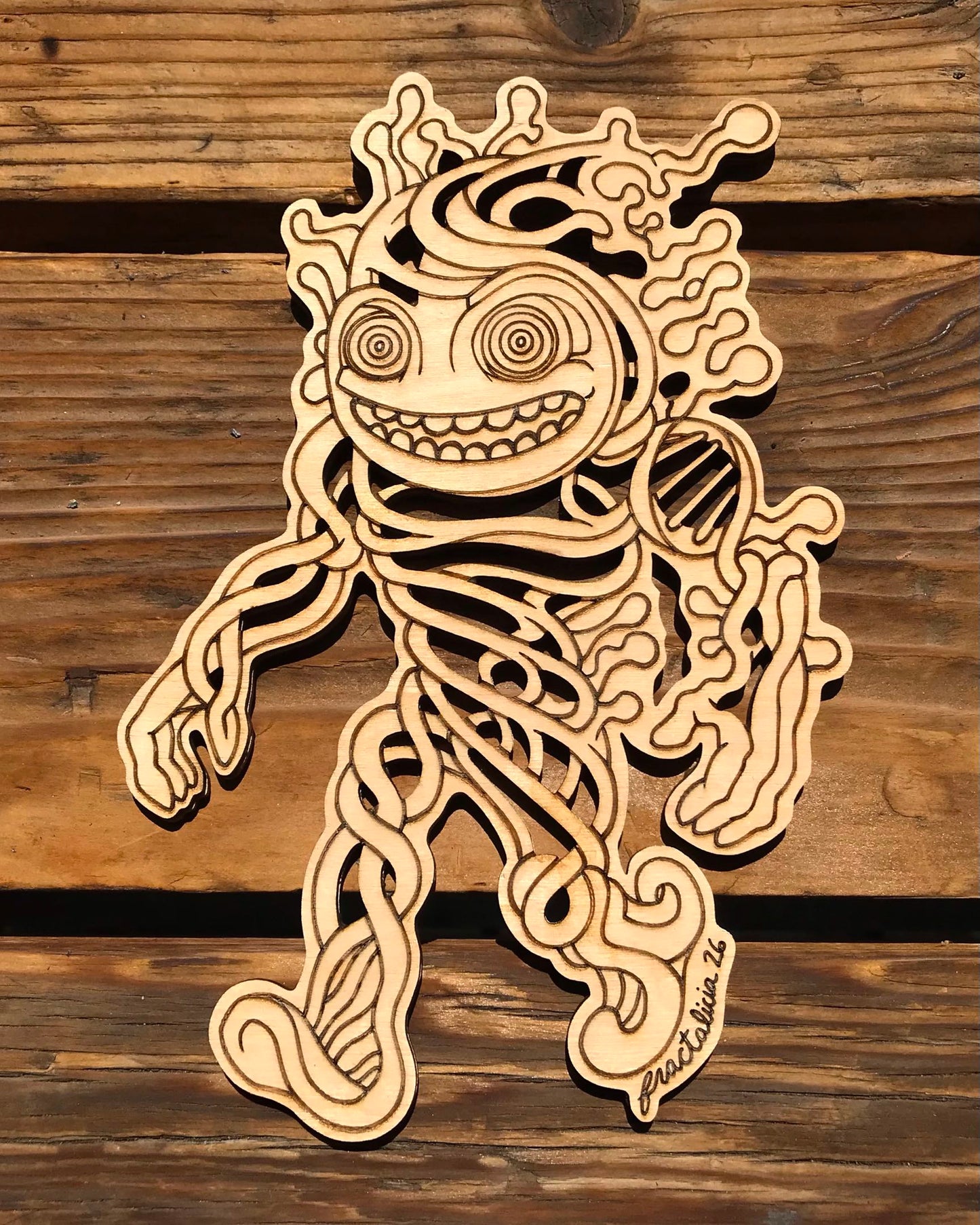“Helix” Wood Engraving