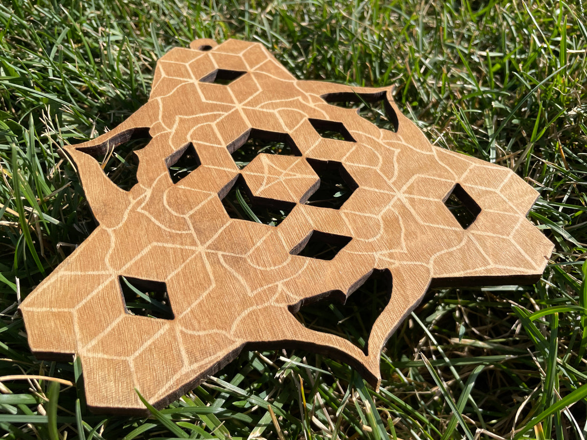 Large Sacral Wood Engraving