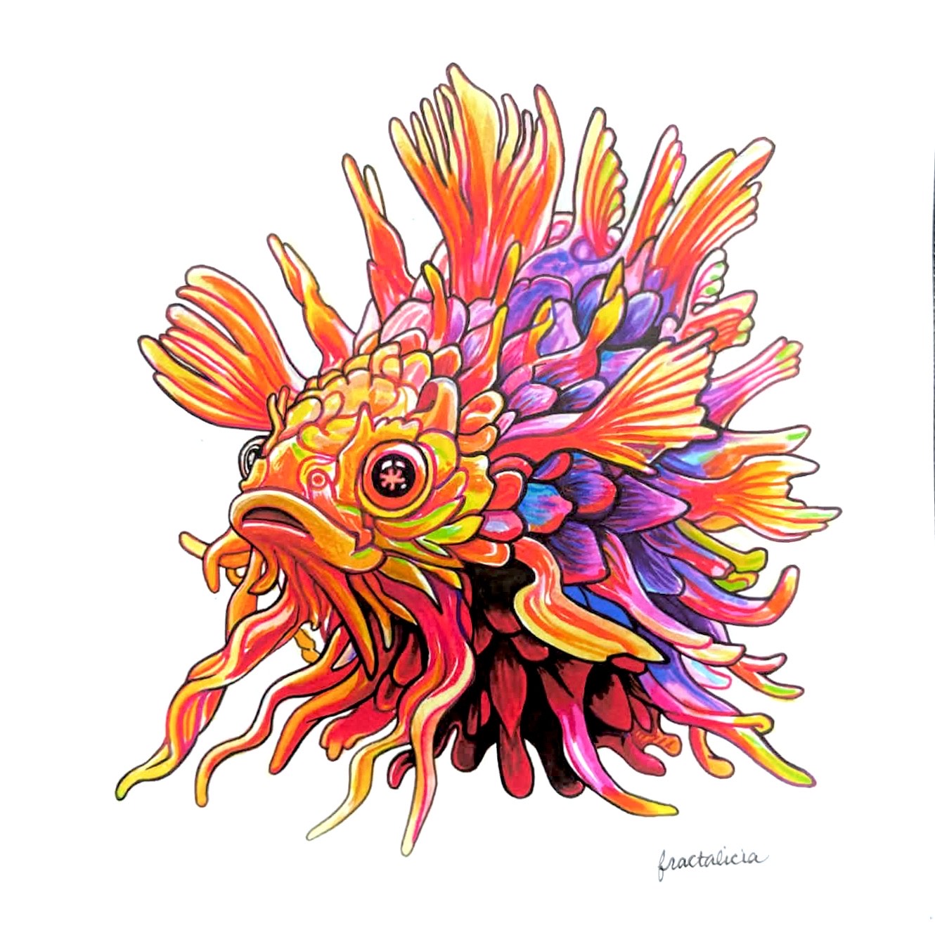 Gooey Goldfish Print