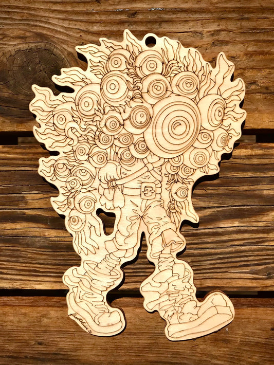 “Freakazoid” Wood Engraving