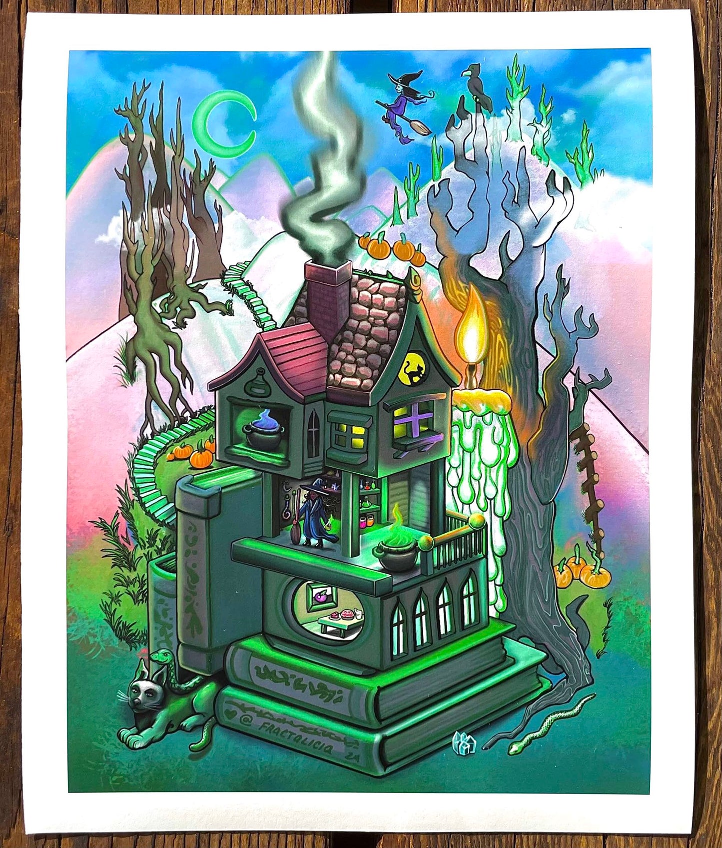 Spellbook Nook Print
