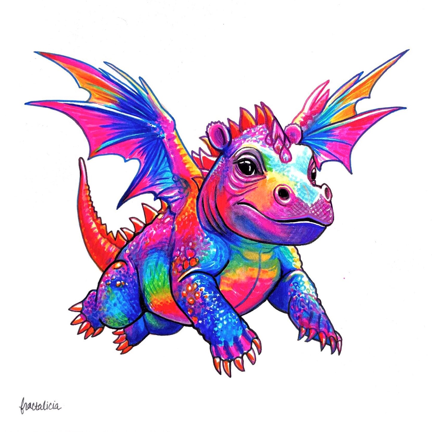 Moo Dragon Print
