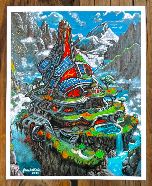 Molten Mansion Mountain Print