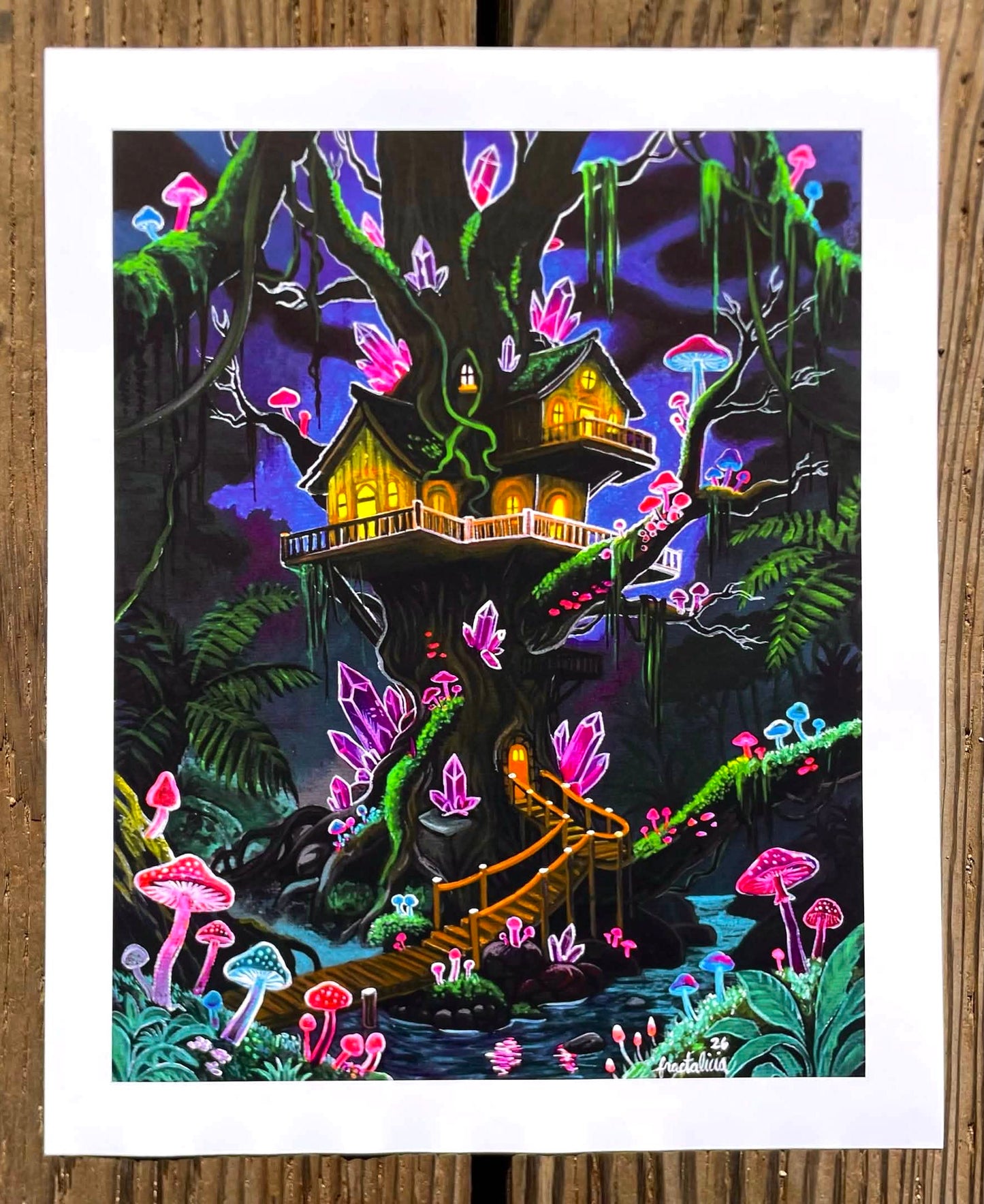 The Blacklight Bog Print