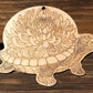 “Turtally Blooming” Wood Engraving