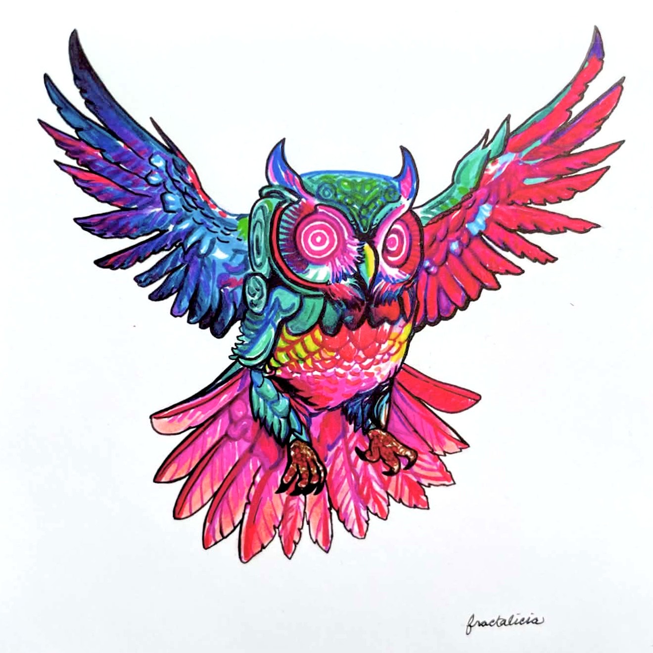 Electric Owl Print