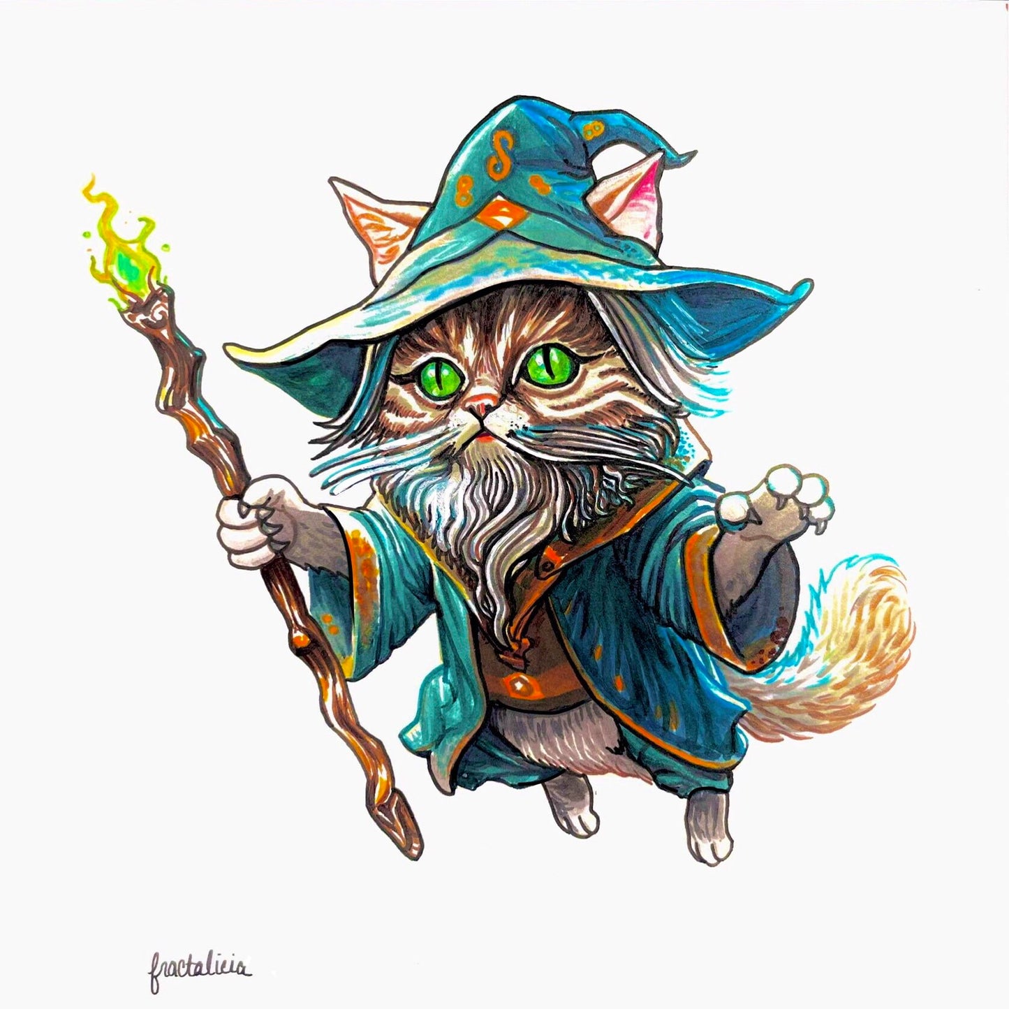 Cat Sorcerer Print