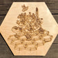 “Honey Honu” Wood Engraving