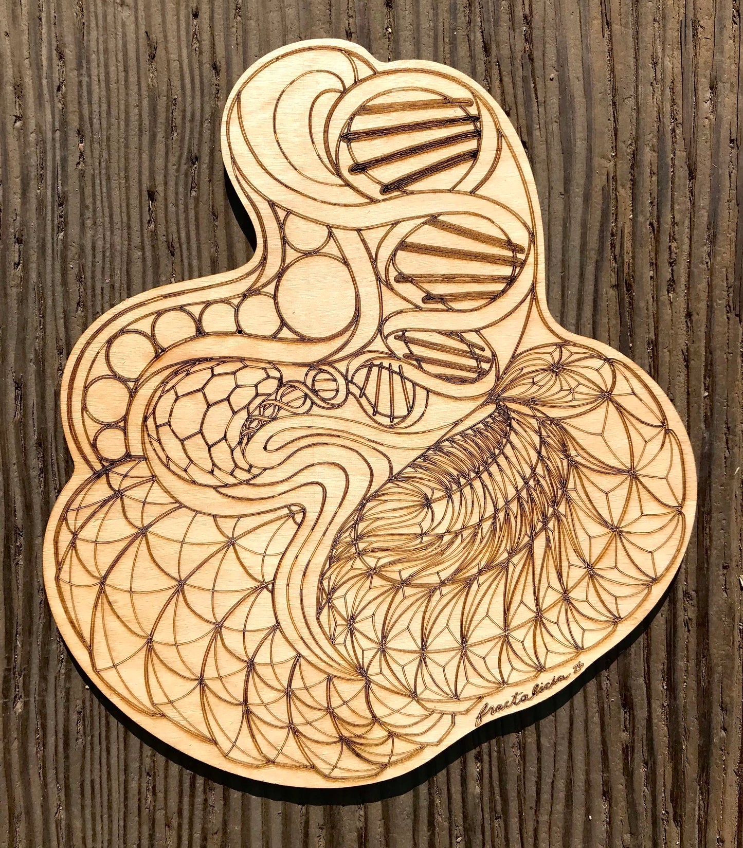 “Entangled” Wood Engraving