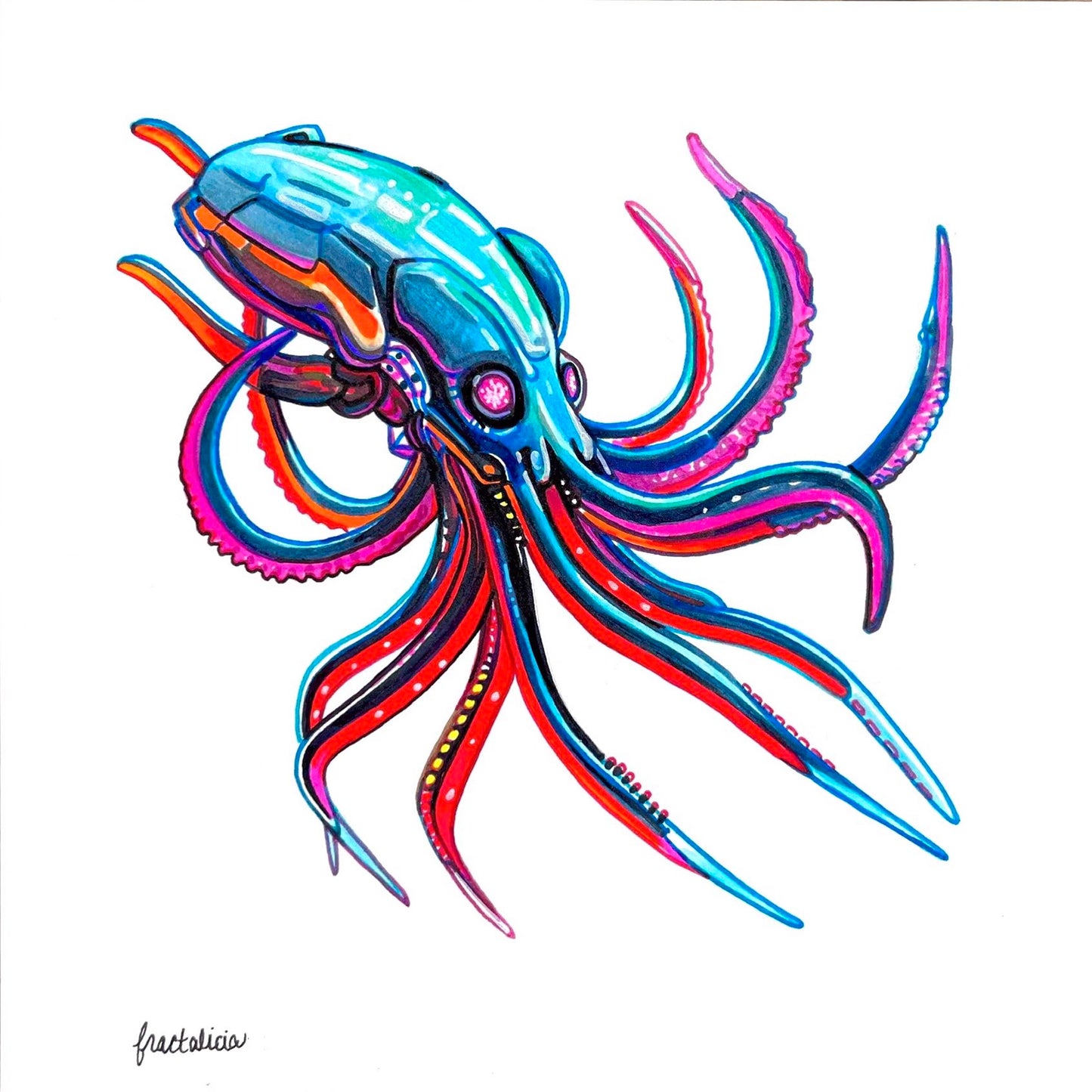 Robo Squid Print