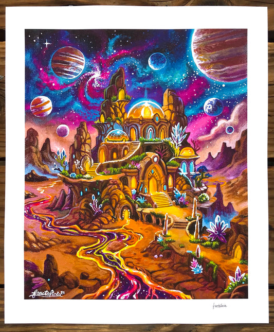 Jupiter Moon Temple Print