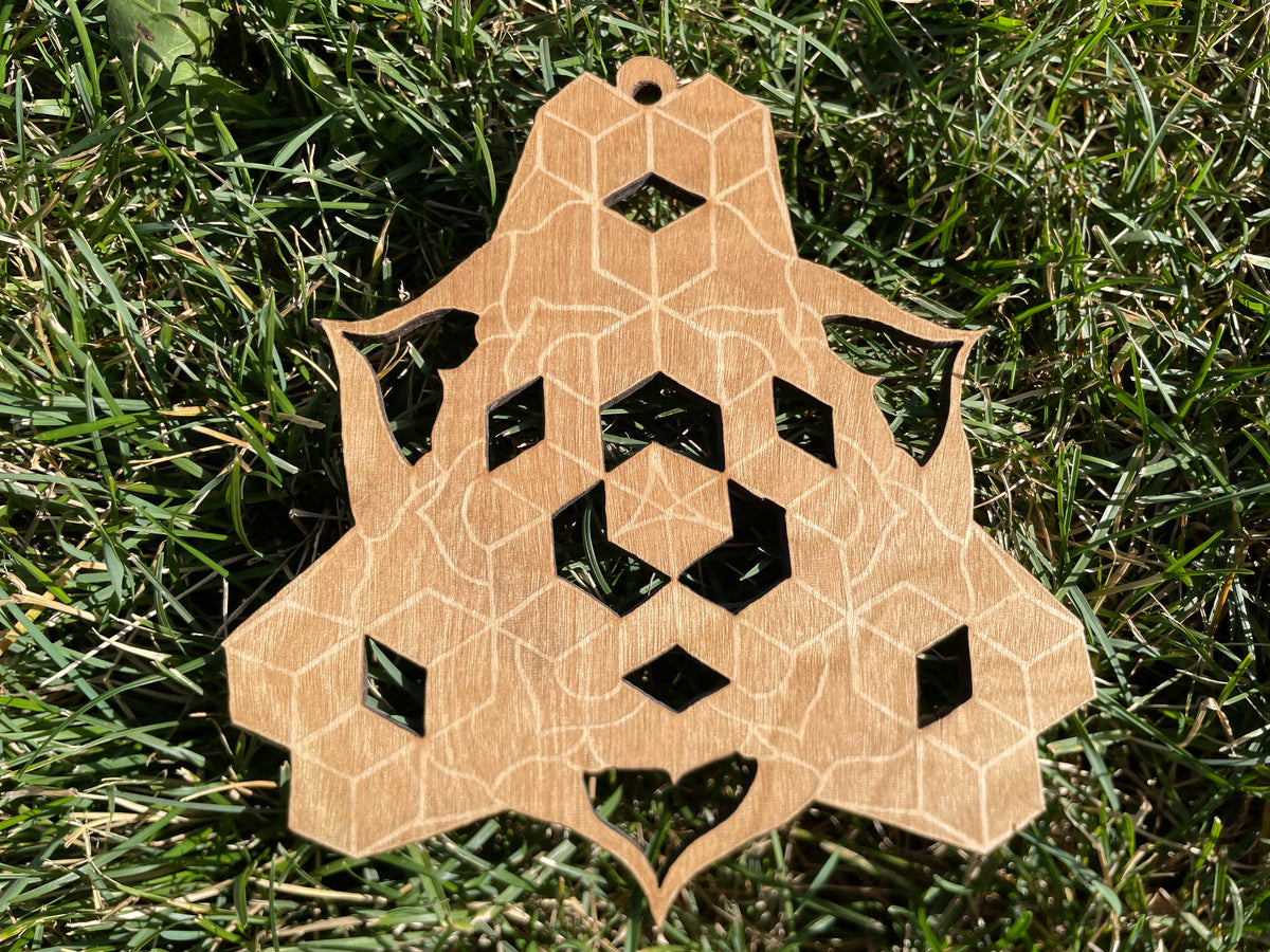 Large Sacral Wood Engraving