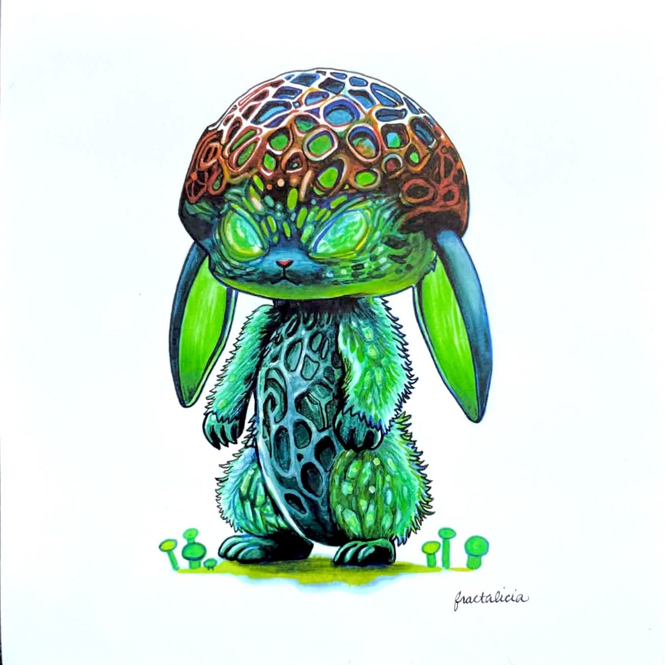 Fungi Bunny Print