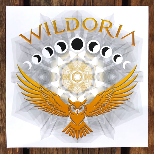 Wildoria Full Moon Owl Print