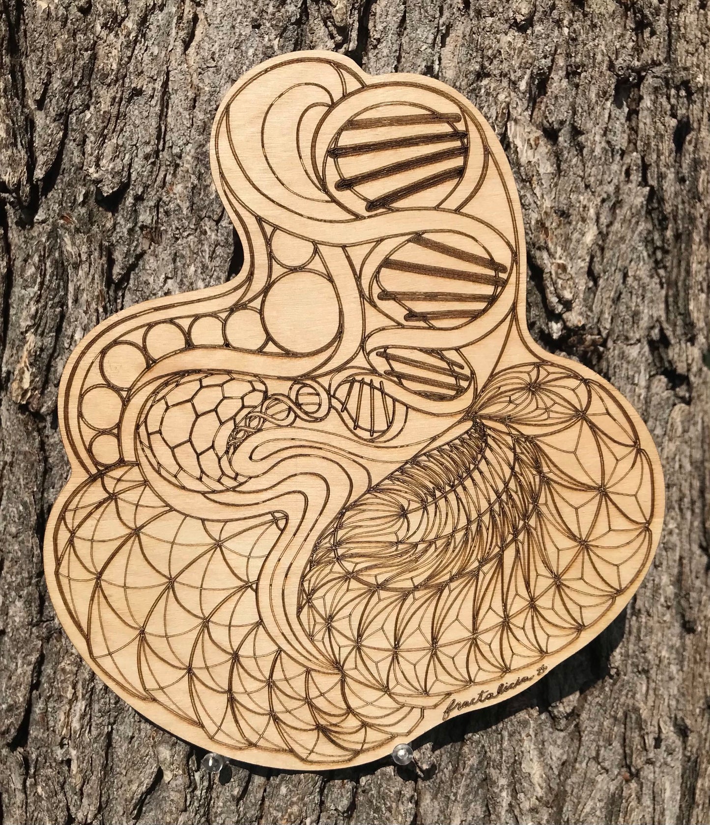 “Entangled” Wood Engraving