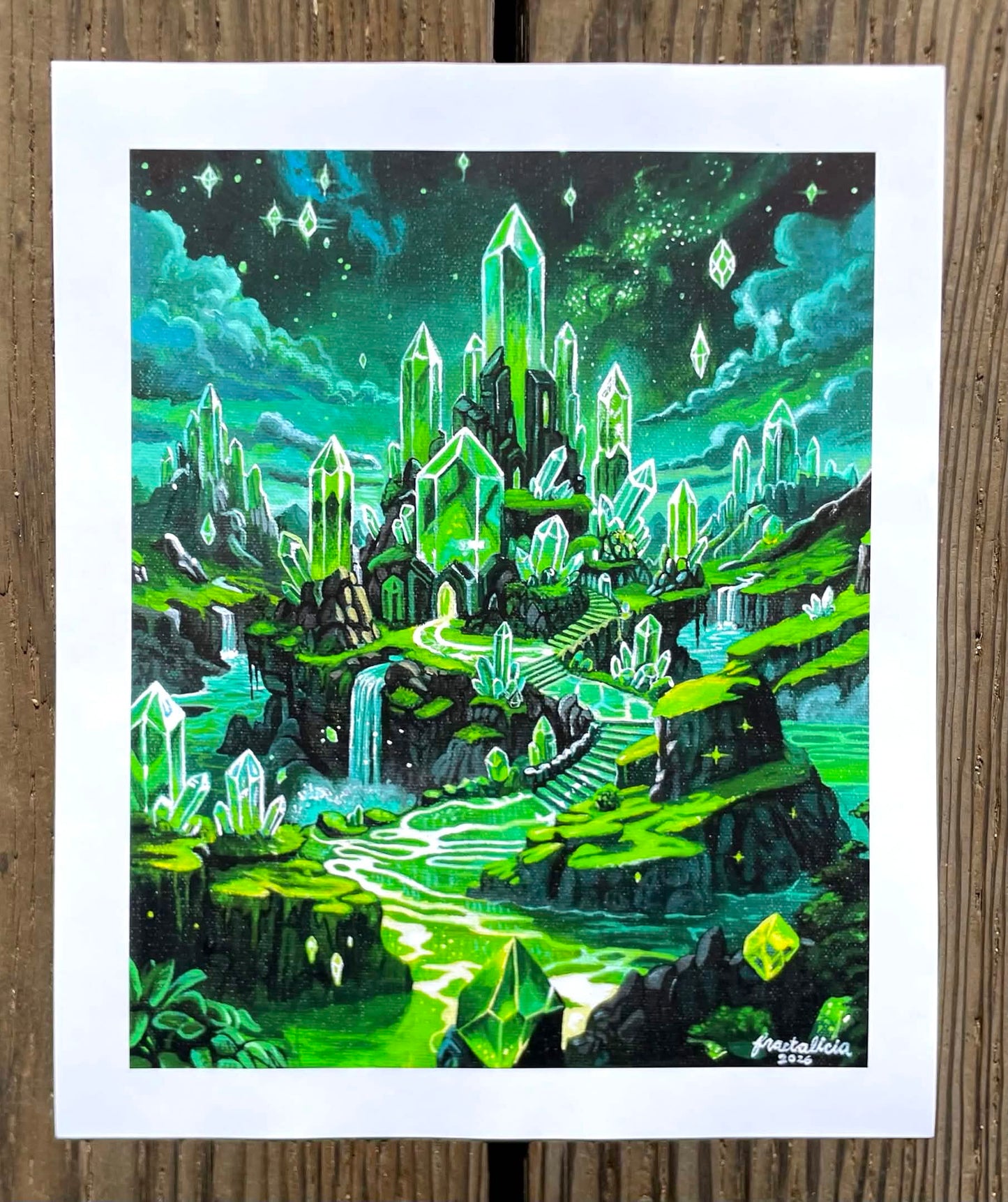 Emerald Temple Print