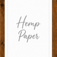 Hemp Paper Print Order