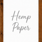 Hemp Paper Print Order